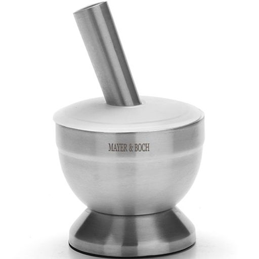 27439 Ступка нержавейка с силиконов.крышкой 250мл МВ (х18) - Mayer&boch фото 2