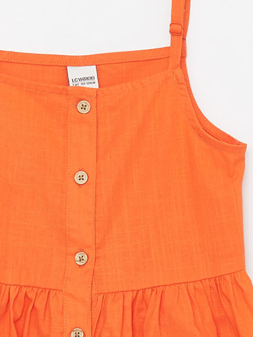 Kare Yaka K?z ?ocuk Elbise