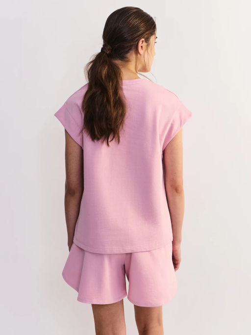 Футболка со спущенным плечом из хлопка ZR2605013412-92 / Zarina  фото 6