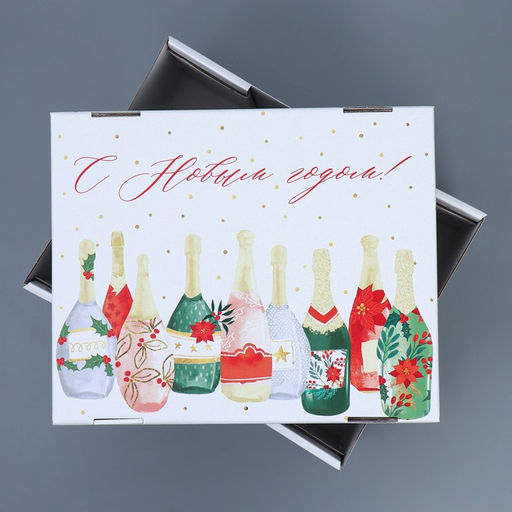 Коробка подарочная новогодняя складная С Новым годом, 31?25.5?16 см