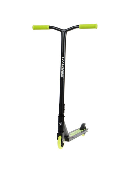 Самокат трюковой GRAFFITI Turn 23, колёса PU 100 мм, 85 А, зелёный