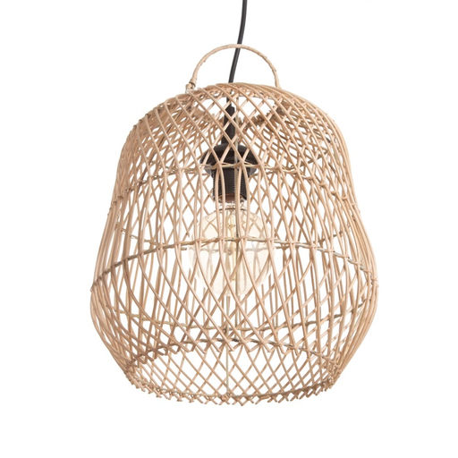 Светильник потолочный из ротанга «Арис», 1×120 Вт, Е27, 30×30×30 см