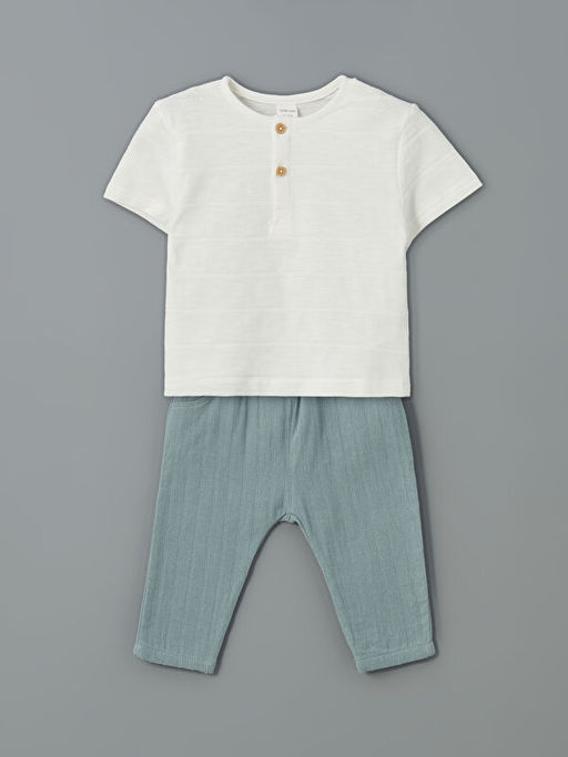 D??meli Erkek Bebek Ti??rt ve Tayt 2li