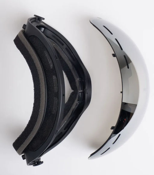 Горнолыжная маска - лыжные очки, серебро