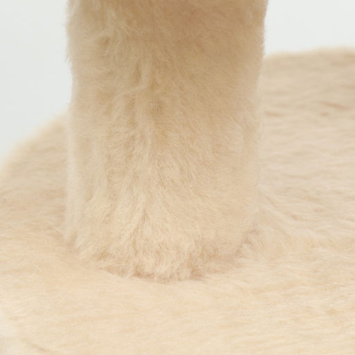 Комплекс для кошек с когтеточкой, с круглым домом, 2 полками, 42 х 42 х 90 см, бежевый - Simaland фото 5