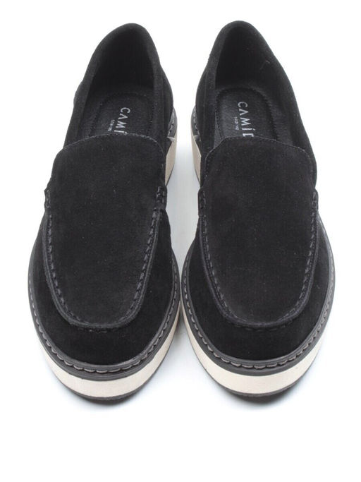 03-5060-3 BLACK Лоферы женские (натуральная замша)