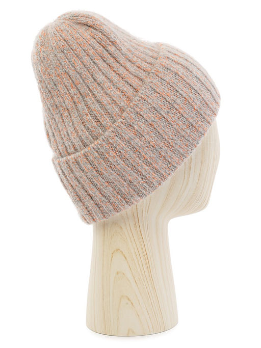 Шапка жен. анг+шерсть+нейл LB-N88049 l.grey/orange - Labbra фото 6