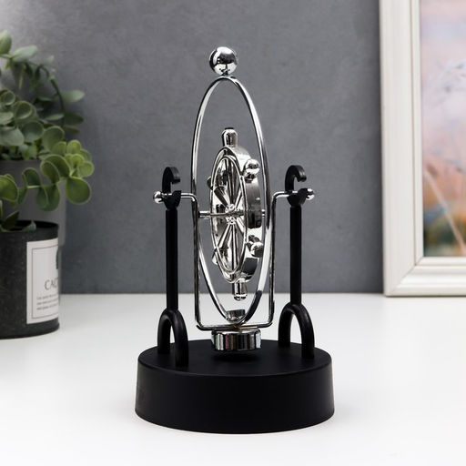 Маятник настольный антистресс «Сфера - колесо», 12×12×20 см