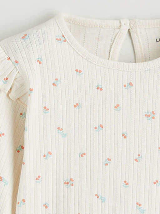 ?i?ekli F?rf?rl? K?z Bebek Bluz