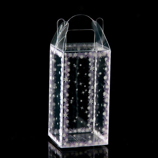 Цена за 5 шт. Складная коробка из PVC 4 x 4 x 8 см Зимушка - UPAK LAND фото 4