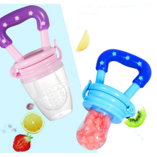 Ниблер для прикорма, от 5 мес., с силиконовой сеточкой, размер S, M, L, голубой