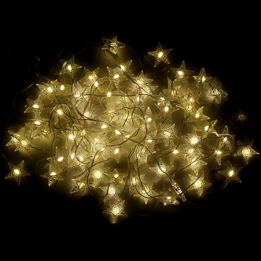 Электрогирлянда интерьерная "Снежинки" теплый