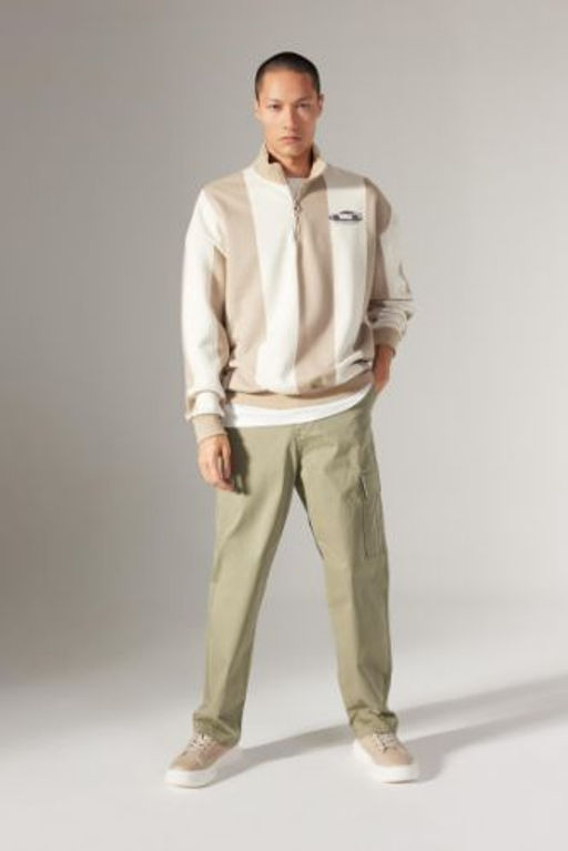 Gabardin Pantolon Baggy Fit Duz Paca Cepli