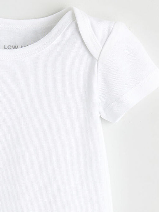 Basic Unisex Bebek ??t??tl? Bodysuit