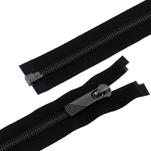 Молния Металл декоративная Gamma KAP-8 70 см черный никель однозамковая Тип 8 5 шт разъёмная