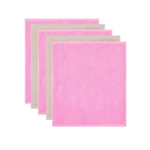 Набор махровых полотенец Этель For mom 30×30 см - 5 шт., 100% хлопок 340 г/м²