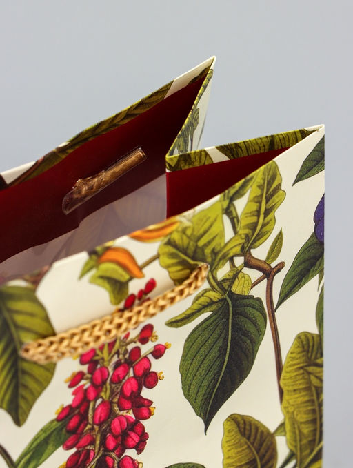 Цена за 4 шт. Пакет подарочный ламинированный Ботанический сад 11.5?14.5?6.5 см