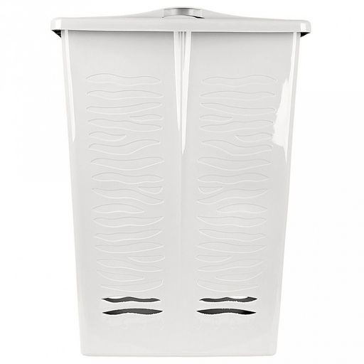 Keeplex Корзина для белья с откидной крышкой пластмассовая Regular, 42л, 39,8х29,9х53,7см, белое облако (Россия) - Домашняя мода фото 2