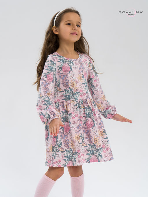 Платье Моана сирень на розовом - Sovalina фото 25