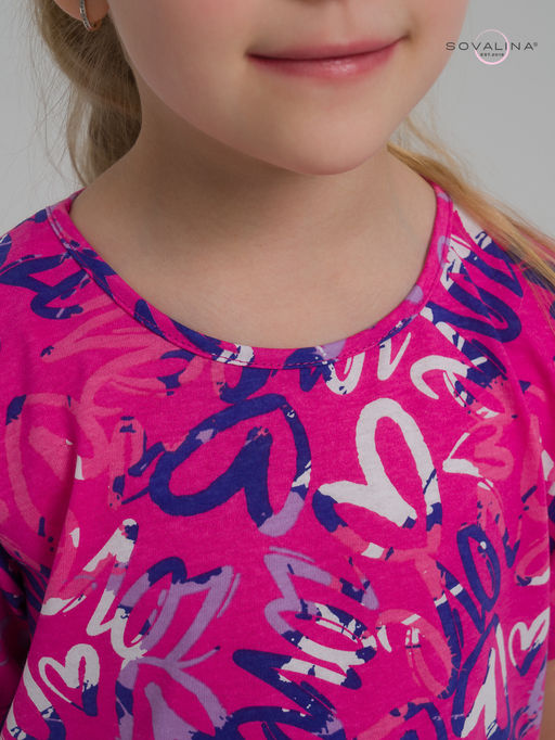 Костюм Лето надписи фуксия-верипери - Sovalina фото 22