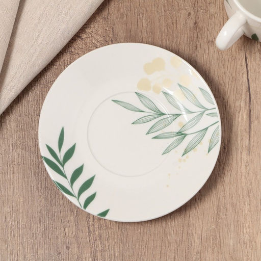 Чайная пара керамическая Листья, 200 мл