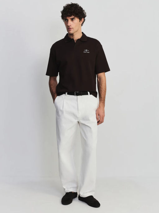 Футболка поло с вышивкой на груди ZR2605043410-27 / Zarina