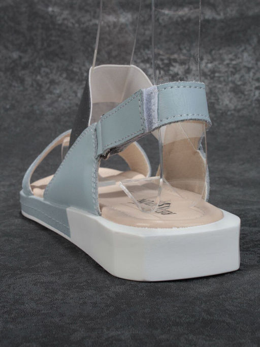 08-PED77-4 BLUE/GRAY Босоножки женские (натуральная кожа) - No name фото 7
