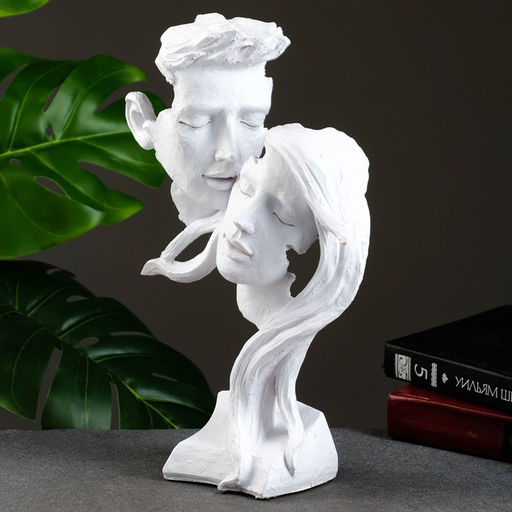 Фигурка Пара влюбленная: молодежь, фигурка полистоун, белая, 32 см