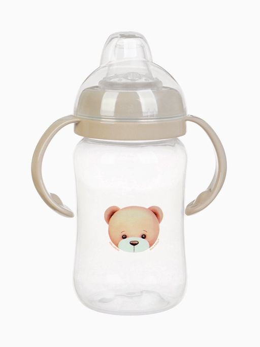 Поильник - непроливайка Baby Bear с силиконовым носиком, 270 мл., бежевый Mum&Baby