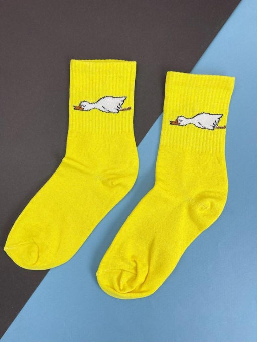 Носки Sleeping goose, жёлтый, мужские/женские р. 35-40