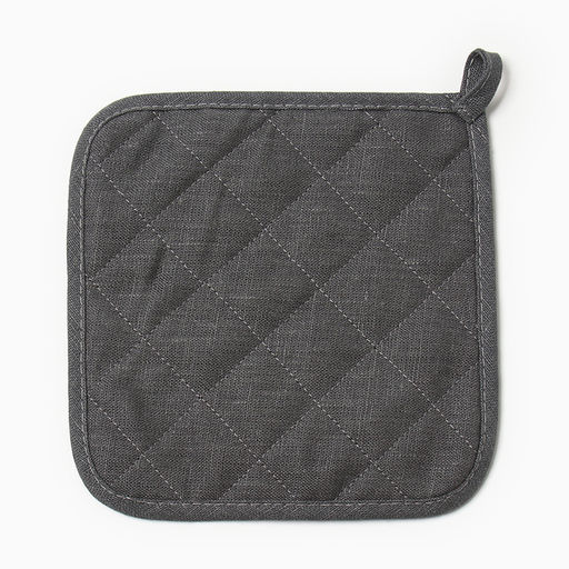 Набор кухонный Этель ECO grey: варежка 15×28 см, прихватка 19×19 см, 100% лён, 245 г/м²