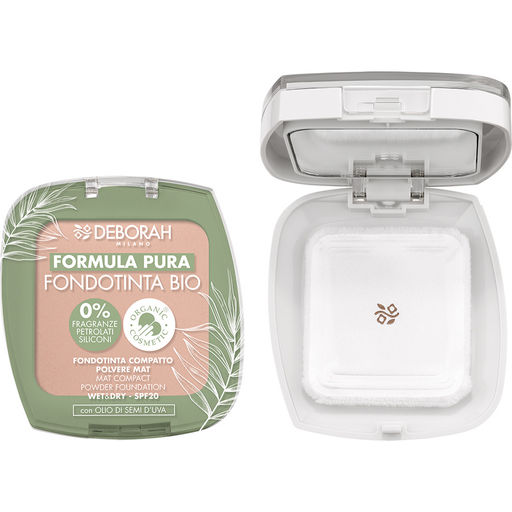 DEBORAH Тональная пудра-основа FORMULA PURA FONDOTINTA BIO тон 03 бежевый, 9 г