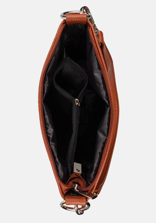 Сумка Модель №1284 | кожзам | гладкий | рыжий | Р831-51 | 33127 - L-craft фото 5