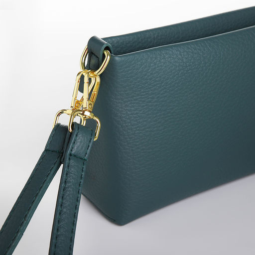 Сумка женская кросс-боди на молнии, цвет зелёный - Simaland фото 3