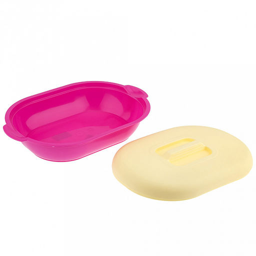 Хлебница пластмассовый 36х24х10см, с крышкой, полипропилен, цвета микс (Россия)