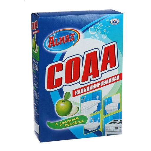 Цена за 2 шт. Сода кальцинированная Almaz, зеленое яблоко, 600 г