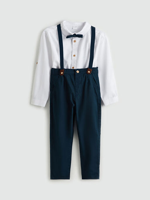 Papyon Erkek ?ocuk G?mlek ve Pantolon 2li