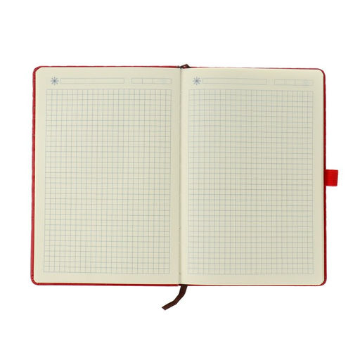 Ежедневник недатированный А5, 100 листов в клетку, на резинке, обложка кожзам, МИКС - Simaland фото 3