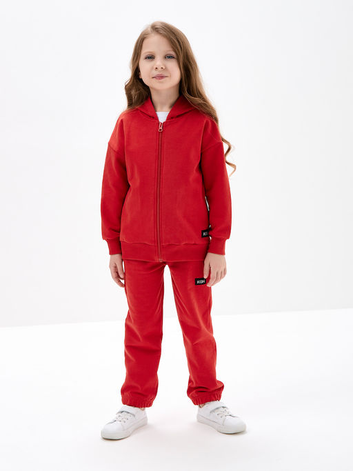 Красная толстовка для девочки - Kogankids фото 22