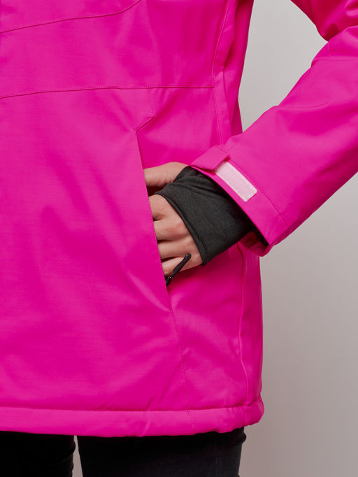 Горнолыжный костюм женский зимний розового цвета 005R - Chunmai фото 8