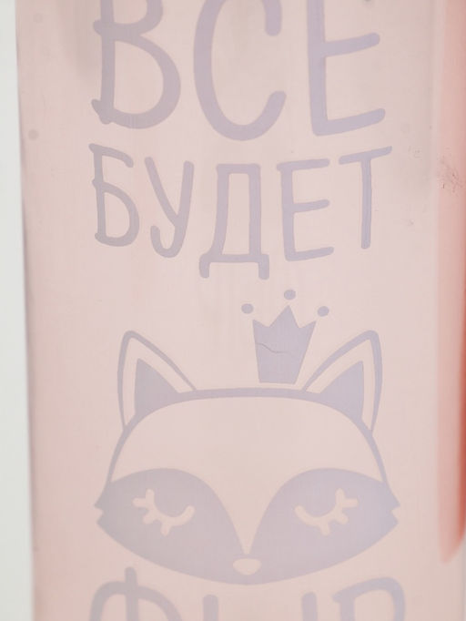 Бутылка для воды пластиковая Всё будет, 600 мл