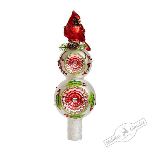 Верхушка "Кардинал" премиум (стекло) 10х9х30 см