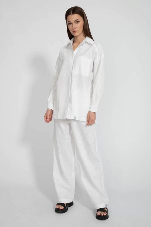 Льняная рубашка 4073 - Kivviwear фото 3