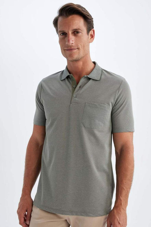 Regular Fit Basic Duz K?sa Kollu Pike Polo Tisort - Defacto фото 9