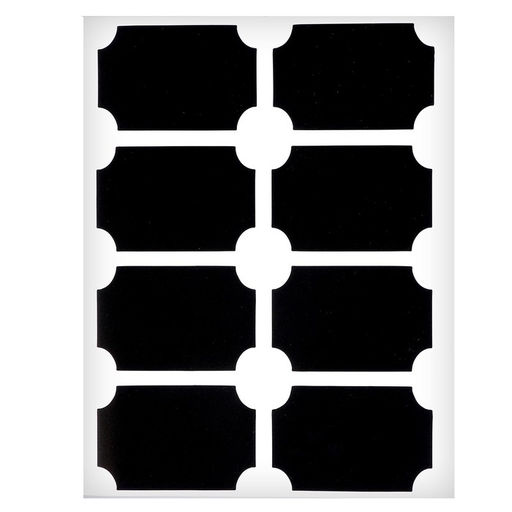 Наклейки водонепроницаемые, набор листов 5 шт., меловой маркер, размер 1 наклейки — 40 × 60 мм