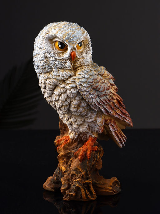 Фигурка полистоун «Сова сипуха», 17.5×8×10 см