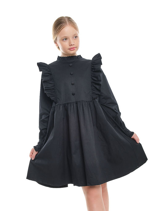Платье черное нарядное для девочки 33-24251 черный - Mini maxi фото 26