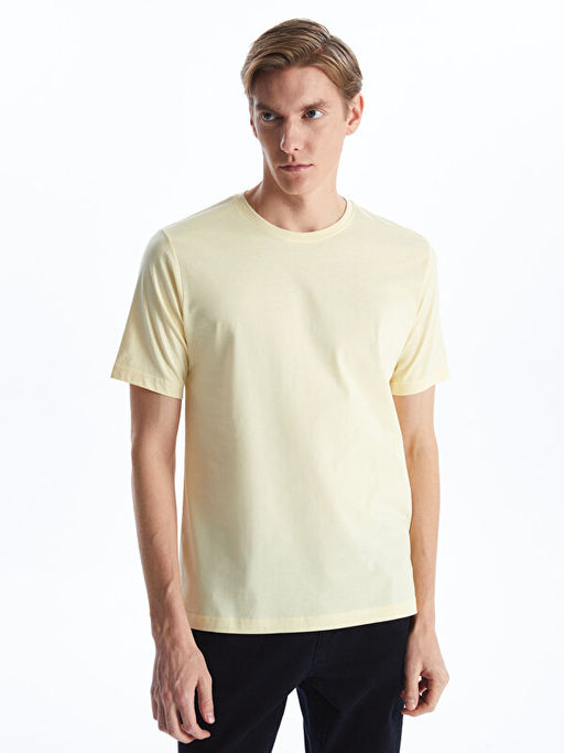 Bisiklet Yaka Penye Erkek Ti??rt