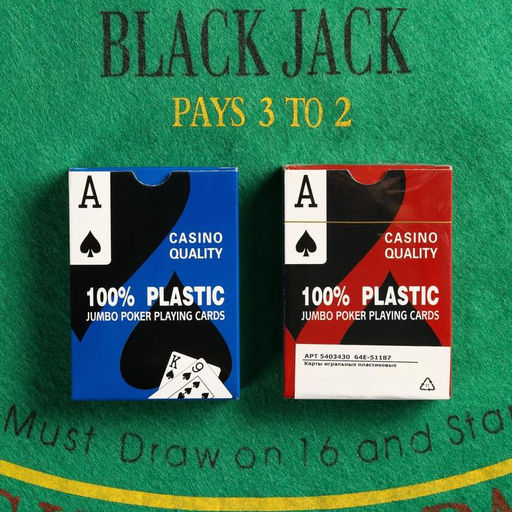 Карты игральные пластиковые 54 шт, 28 мкм, 6.5 х 1.8 х 9 см, микс - Simaland фото 4