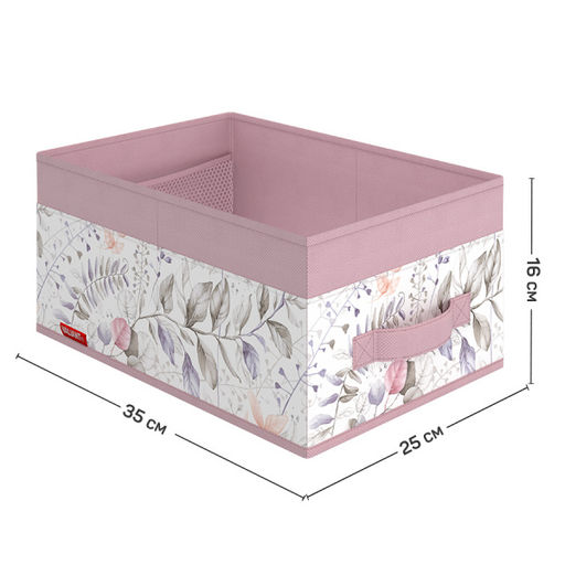 Короб стеллажный без крышки, 35*25*16 см, BOTANIC LILAC, шт - Valiant фото 8